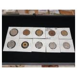 Large Mixed Lot of Foreign Coins  See Pics! - Very Old, some silver  tax exempt