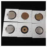 Large Mixed Lot of Foreign Coins  See Pics! - Very Old, some silver  tax exempt