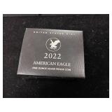 2022 American Eagle One Ounce Silver Proof Coin  US Mint  Pristine  Tax Exempt  In original box