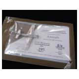 8.6 Grams .999% pure Silver  Authentic  Hand Crafted Aircraft  Tax Exempt -  P-51 Mustang  Serial # 265  2025