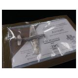 8.6 Grams .999% pure Silver  Authentic  Hand Crafted Aircraft  Tax Exempt -  P-51 Mustang  Serial # 265  2025