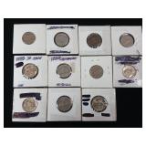 Large Lot mixed years Jefferson Nickels  11 Coins Total  Tax Exempt Constitutional Currency