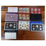Certified Sets of Coins  Including 90% 1992 Silver Set  1988 Denver  1971  1989  1977s  plus Nickel History Set  See pics! Tax Exempt