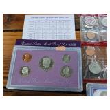 Certified Sets of Coins  Including 90% 1992 Silver Set  1988 Denver  1971  1989  1977s  plus Nickel History Set  See pics! Tax Exempt