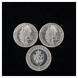 1/10 ounce pure silver .999% bullion replica coins  3 coins total  Tax Exempt