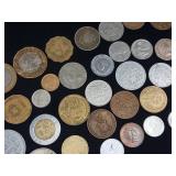31 coins! Large Mixed Lot of Foreign Coins  See Pics!  tax exempt