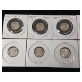 1959 (different mint marks) 90% Silver Dimes - 20 Coins Total  2 Dollars Face Value  Tax Exempt Constitutional Currency  all are 1959 bright and shiny