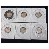 1959 (different mint marks) 90% Silver Dimes - 20 Coins Total  2 Dollars Face Value  Tax Exempt Constitutional Currency  all are 1959 bright and shiny