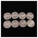 One Gram Gator .999% Pure Silver Bullion Bars  8 bars total  8 grams total from the great state of Florida  tax exempt