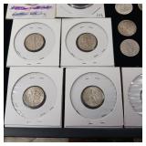 Lot of 14 90% Silver Roosevelt Dimes  Mixed Years  Some Uncirculated  Tax Exempt  14 coins total