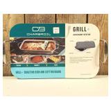 Char-Broil Deep Dish and Cutting Board Stainless Steel Heat-Resistant Grill Topper