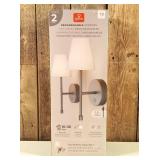 Globe Electric Wireless Rechargeable LED Integrated Wall Sconce (2 Pack)