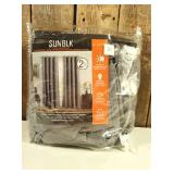 Sunblk Total Blackout Panel Pair 2 Pack Maxwell Grey Curtains 52in/84in