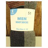 Men Boot Socks 2 Packs (set of 4)