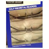 Foster Grant Design Optics Metal Reading Glasses +2.50