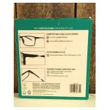 Foster Grant 3 Classic Reading Glasses & Case +2.00