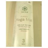 Gaiam Classic Yoga Mat 3MM Light Grey Lightweight