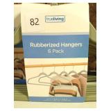 True Living Rubberized Hangers, 6 ct (set of 4)