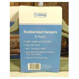 True Living Rubberized Hangers, 6 ct (set of 4)