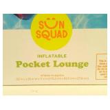 Sun Squad 18-Pocket Inflatable Lounge Adult Pool