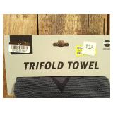 Callaway Trifold Towel - Black: Cotton Golf Accessory