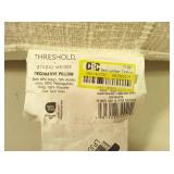 Bed Lumbar Texture Tonal Plaid Decorative Throw Pillow Off White - Threshold