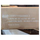 8 ft. x 5 ft. Gray Outdoor BBQ Barbecue Grill Metal Frame Tent Gazebo with 2 Side Shelves and 10 Hooks