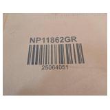 8 ft. x 5 ft. Gray Outdoor BBQ Barbecue Grill Metal Frame Tent Gazebo with 2 Side Shelves and 10 Hooks