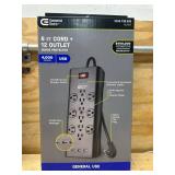 Commercial Electric 6 FT + 12 Outlet Surge Protector