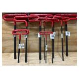 Eklind Hex Key T-Handle lot of 11