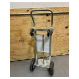 Strongway 2-in-1 Convertible Hand Truck, 600-Lb. Capacity, 47.24in.H (broken wheel)