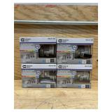 3in. Integrated LED Canless Recessed Light with White Trim, Silver and White Reflectors and CCT, (lot of 4)