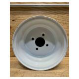 white painted steel wheel rim
