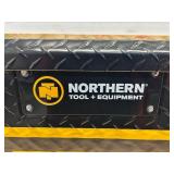 Northern Tool Slim Low Profile Crossover Truck Tool Box - Aluminum, Gloss Black, Paddle Latches, 69in. x 12in. x 13in. (Sold as is)