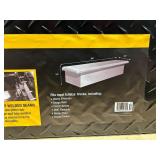 Northern Tool Slim Low Profile Crossover Truck Tool Box - Aluminum, Gloss Black, Paddle Latches, 69in. x 12in. x 13in. (Sold as is)