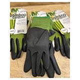 Bellingham Bamboo Gardener Unisex Palm-dipped Gardening Gloves Green S (lot of 4)