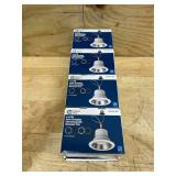 4 in. Adjustable CCT Integrated LED Recessed Light Trim Can Light with 4 Trim Color Trim Options 1000 Lumens Dimmable (lot of 4)