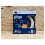 4 in. Adjustable CCT Integrated LED Recessed Light Trim Can Light with 4 Trim Color Trim Options 1000 Lumens Dimmable (lot of 4)