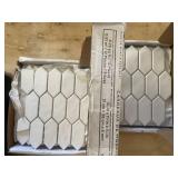 Dal-Tile Ceramic Mosaic Tile - Hexagon Sheets, 12 x 11 in, 6 mm, 12 Pieces/Box 2 Boxes