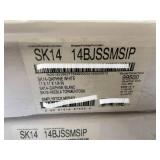 SimpliStick Mosaic Tile SK14 14B JSSMSIP - Daphne White 11x11x1/4 in - 3 Boxes