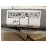 Daltile Restore Bright White Ceramic Wall Tile 4.25 x 4.25 in - 4+ Boxes