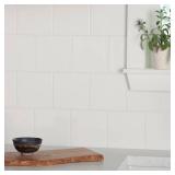 Dal-Tile LuxeCraft LC15 White 6x6 Tile - 48 Tiles/Box, 12 SF Coverage 3 Boxes