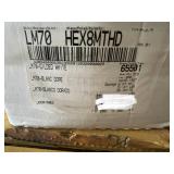 Daltile LM70 Hex 8mm Lamora Marble Hex Tile - Gilded White, 20 cm x 8 cm, 25 pcs/box 8 Boxes