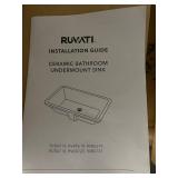 Ruvati Ceramic Bathroom Undermount Sink - RVB0616/RVB0618/RVB0619/RVB0718/RVB0720/RVB0721