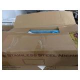 Stainless Steel Shower Niche - 24 in W x 1 in D