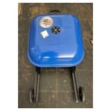 GoUSA Blue Portable Grill on Wheeled Cart