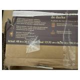 Allen + Roth Platform Shower Wall System 48 W x 34 D x 79 H in