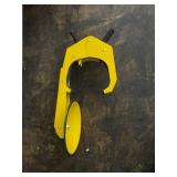 Yellow Industrial Lifting Clamp with Dual Handles - Steel Construction