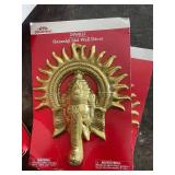 Celebrate! Ganeshji Idol Decor - Brass Ganesha Figurines & 3-Piece Lotus Hanging Decor (Diwali)