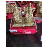 Celebrate! Ganeshji Idol Decor - Brass Ganesha Figurines & 3-Piece Lotus Hanging Decor (Diwali)
